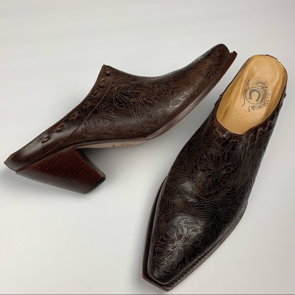 [SOLD] Charlie 1 Horse by Lucchese Leather Mules - Picture 1 of 8